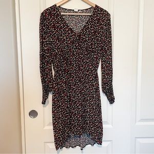 GAP black floral dress